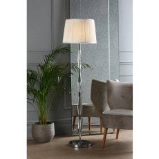 Laura Ashley Blake Floor Lamp Polished Chrome Crystal - Base Only