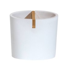 Sonata Toothbrush Holder White-Bamboo