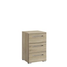 Albany 3 Drawer Bedside Chest Sonoma Oak