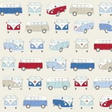 Campervan Blue Fabric