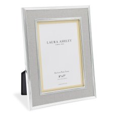 Laura Ashley Harrison Photo Frame Grey Linen 5 x 7"