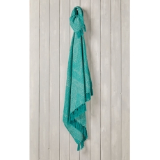 Walton & Co Recycled Cotton Throw Turquoise