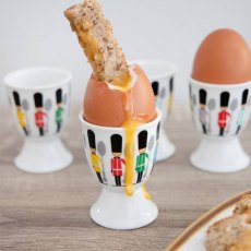 Kitchen Craft Set Of 4 Egg Cups Soldiers