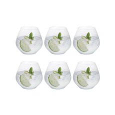 Dartington Party Set of Stemless Copa Glasses 6pcs
