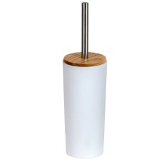 Sonata Toilet Brush & Holder White-Bamboo