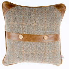 Belt & Button Scatter Cushion