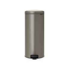 Brabantia Newicon Pedal Bin 30L Plastic Bucket Platinum