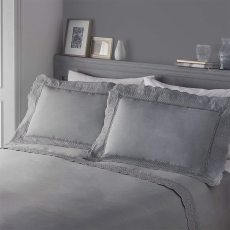 Serene Renaissance Duvet Cover Set Silver