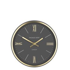 Thomas Kent Hampton Clock Charcoal 10"