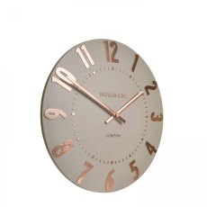 Thomas Kent Mulberry Wall Clock Rose Gold 12'