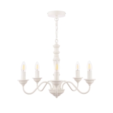 Laura Ashley Tate 5lt Pendant Distressed Off White