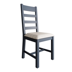 Harleston Slatted Dining Chair Blue