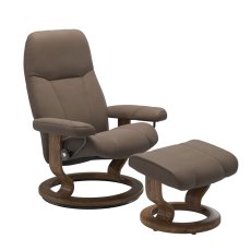 Stressless Classic Consul Chair With Footstool (Exclusive)