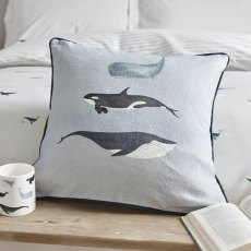 Sophie Allport Whale 45 x 45cm Cushion