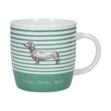 Kitchen Craft Stripe Dog Mug
