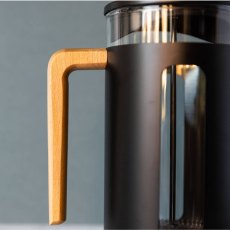 La Cafetiere Pisa 8 Cup Black/Wood Handle