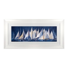 White Sails Framed Picture by Maria Antonia Torres