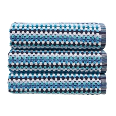 Christy Carnaby Stripe Towel Blue