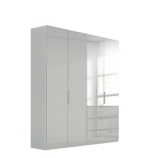 Montego 4 Door 3 Drawer Wardrobe Silk Grey