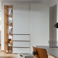 Lincoln 2 Door 3 Drawer Wardrobe Silk Grey