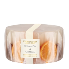 Stoneglow Seasonal Collection Cinnamon & Orange Pillar Candle