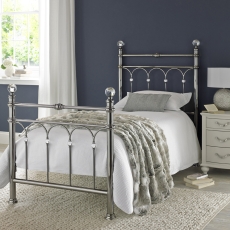 Kansas Bed Frame Antique Nickel