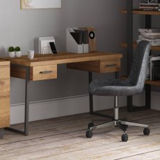 Fuji Desk With Drawers Oak