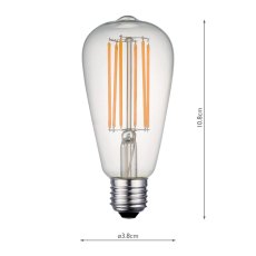Dar E27 7W LED Vintage Decorative Filament Dimmable Bulb
