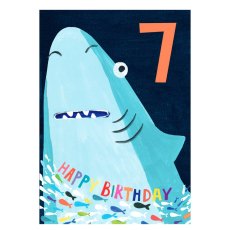 Age 7 Happy Birthday - Boy Birthday Greeting Card