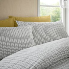 Orla Kiely Tiny Stem Standard Pillowcase Pair Light Cool Grey