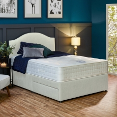 Relyon Woodbridge Natural 1400 Double 135cm 2 Drawer Bed Welsh Flint
