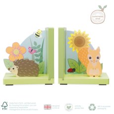 Orange Tree Toys Spring Garden Bookends