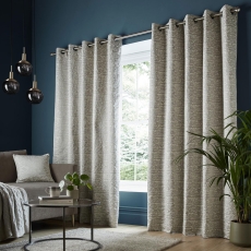 Tonwell Eyelet Headed Curtains Lined Dove