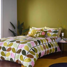 Orla Kiely Multistem Standard Pillowcase Pair Spring