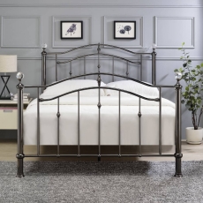 Cosmos Black Chrome Bed Frame