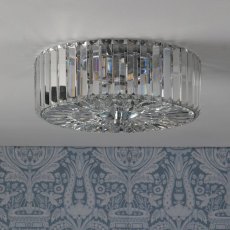 Laura Ashley Fernhurst 3lt Flush Polished Chrome & Crystal