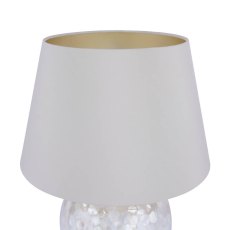 Laura Ashley Mathern Table Lamp Cream Shell & Champagne With Shade