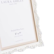 Laura Ashley Sherfield Photo Frame Polished Silver 5x7'