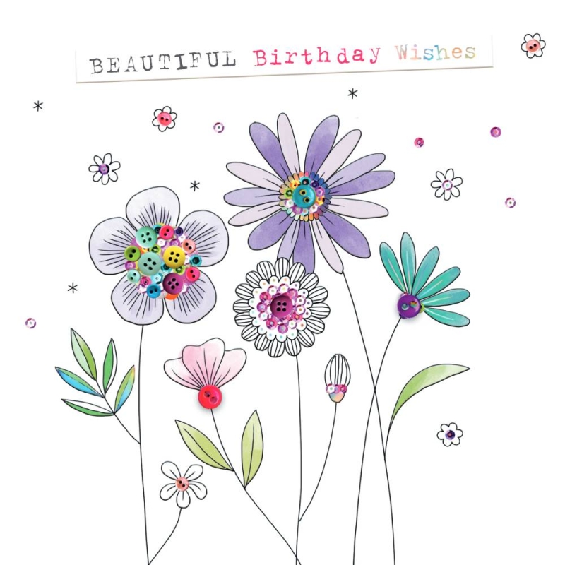 Growing Flowers -  Birthday Card