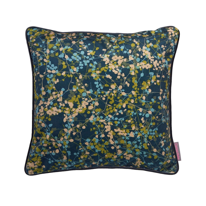 Clarissa Hulse Maidenhair Vine 43cm Cushion French Navy