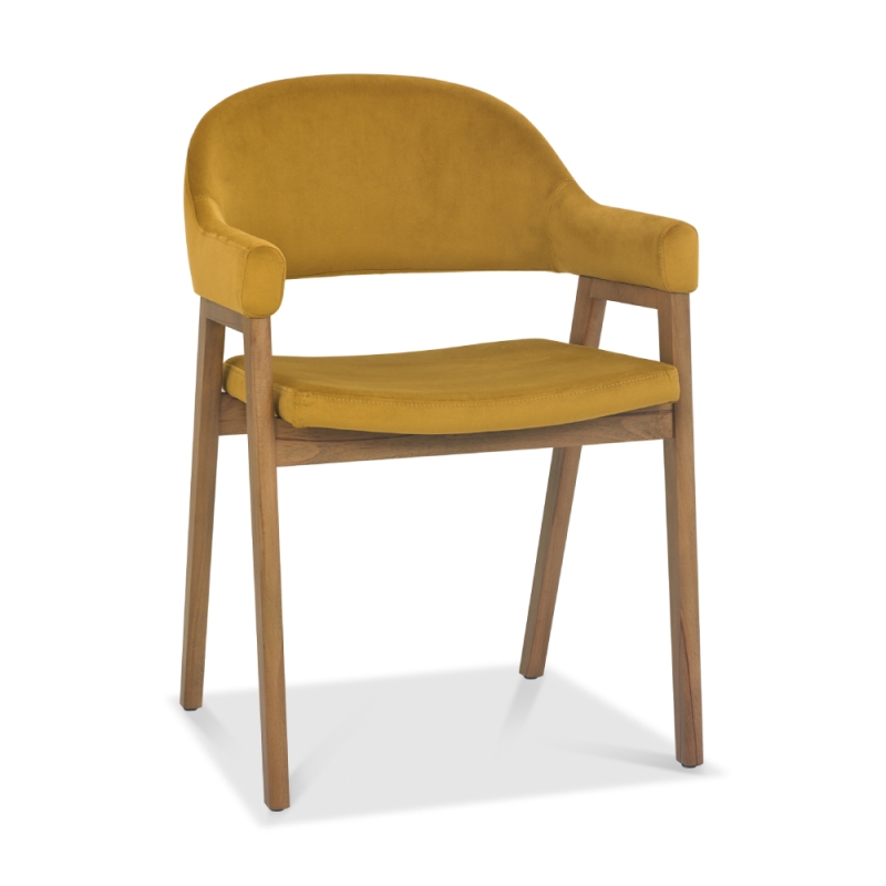 Christopher Dining Arm Chair Oak Mustard