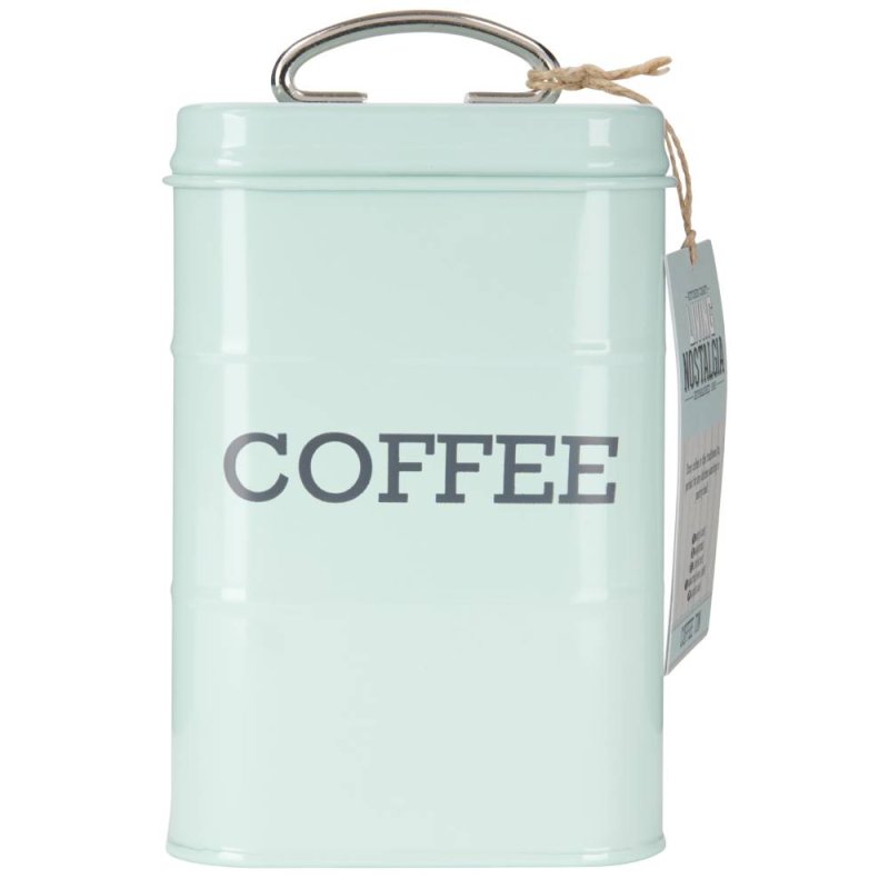 Living Nostalgia Coffee Canister 11X17CM Blue - Glasswells