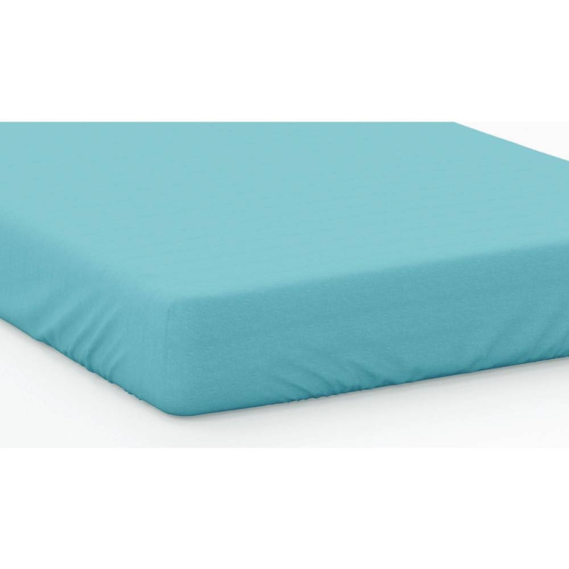200 COUNT SINGLE FITTED SHEET TEAL