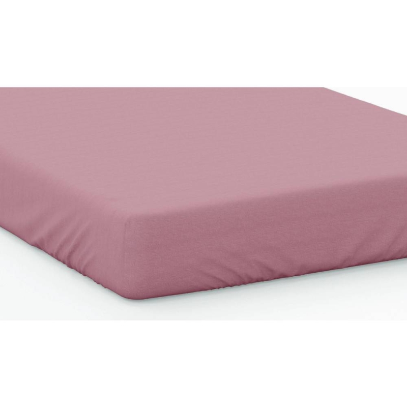 200 COUNT SINGLE FITTED SHEET MISTY ROSE