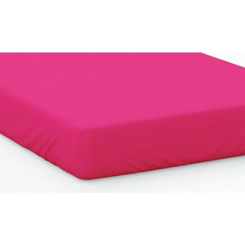 200 COUNT SINGLE FITTED SHEET FUCHSIA