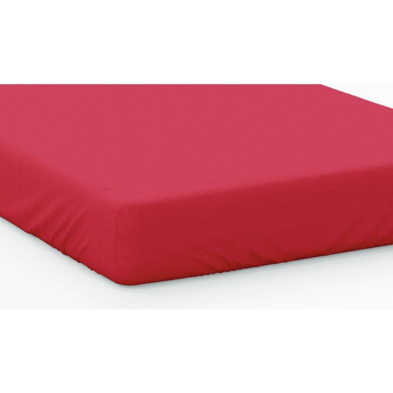 200 COUNT SINGLE FITTED SHEET RED