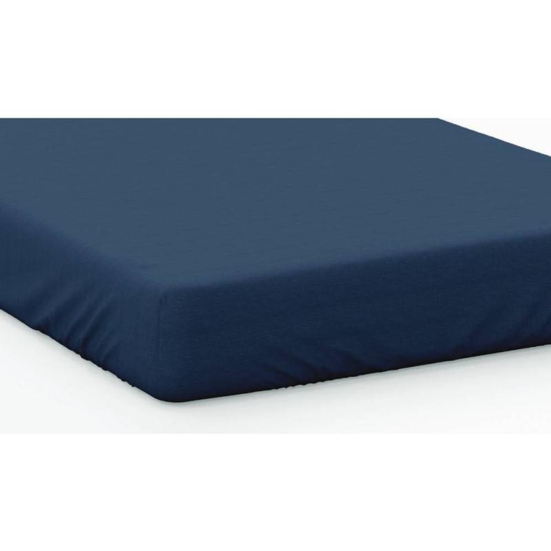 200 COUNT SMALL SINGLE FITTED SHEET NAVY