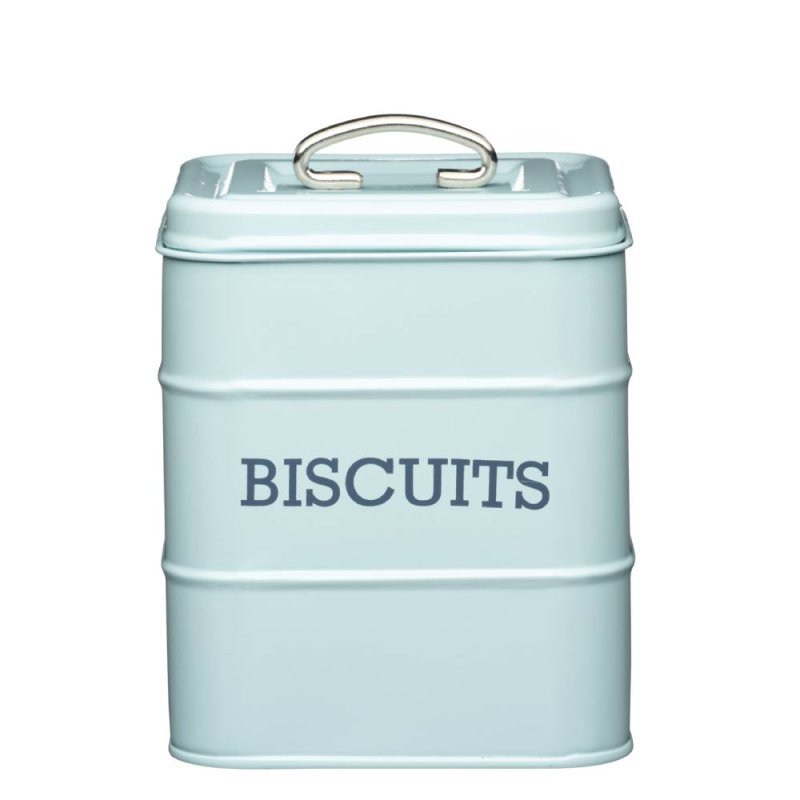 Living Nostalgia Biscuit Storage Tin Blue