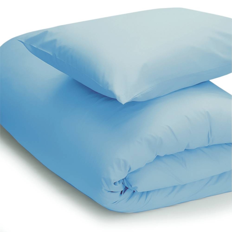 200 COUNT SINGLE DUVET COVER SKY BLUE