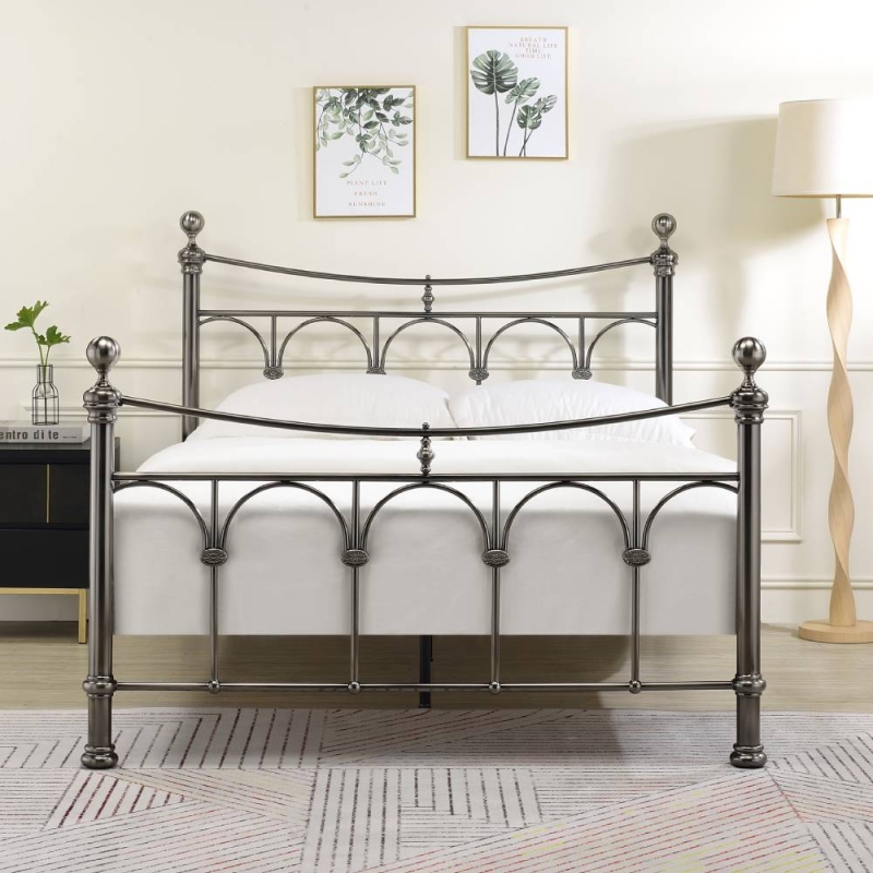 Gaia Bed Frame Antique Nickel